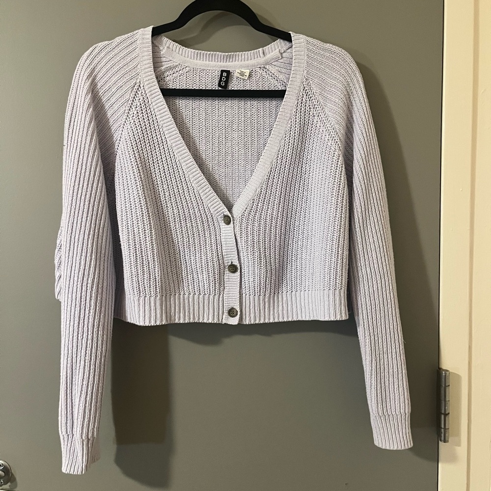 Urban Outfitters Lavendar Knit Cardigan